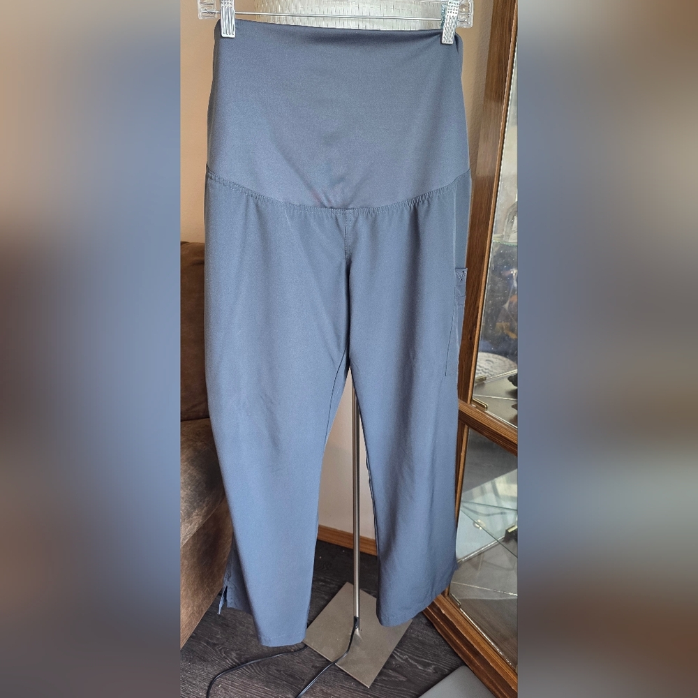 Med Couture Gray Maternity Scrub Pants